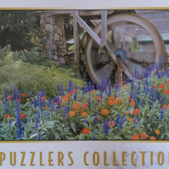NWOT Sure-Lox Water Wheel & Floral Jigsaw Puzzle 1000 Piece (P107) - Picture 2 of 4